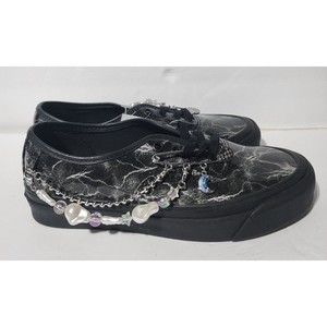 RARE Vans Embellished Low Top Sneaker Black Pearl Men’s Size 6 /Women’s Size 7.5